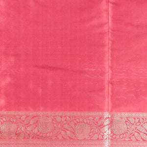 maroon striped zari design kathan silk saree with self floral border