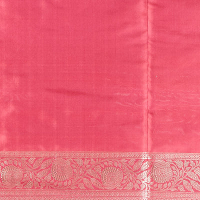 maroon striped zari design kathan silk saree with self floral border