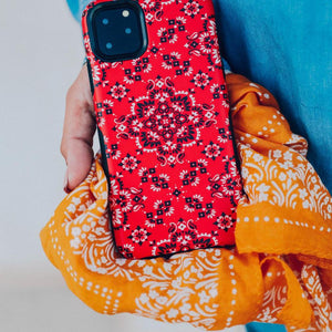 I'm with the Band | Red Bandana Print Samsung Case