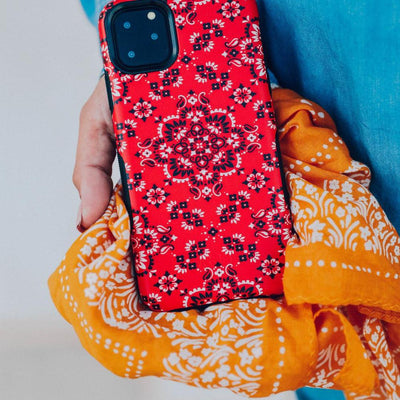 I'm with the Band | Red Bandana Print Samsung Case