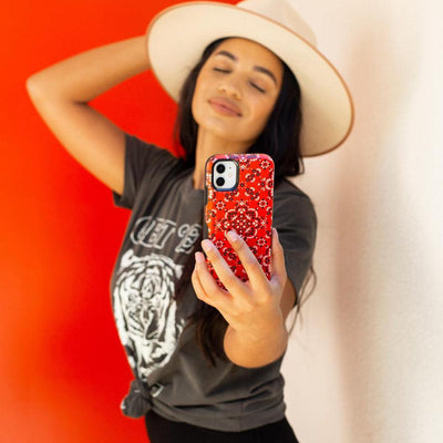I'm with the Band | Red Bandana Print Samsung Case