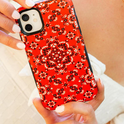 I'm with the Band | Red Bandana Print Samsung Case