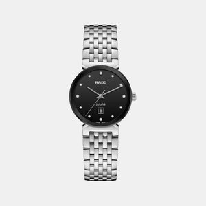 Florence Women Quartz Black Dial Analog Stainless Steel Watch R48913733