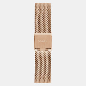 Dream Women Quartz Rose Gold Dial Analog Mesh Watch GW0550L3