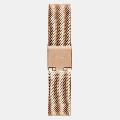 Dream Women Quartz Rose Gold Dial Analog Mesh Watch GW0550L3
