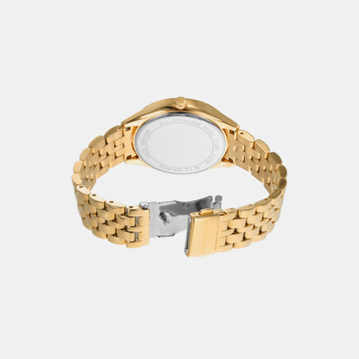 Harlowe Women Quartz Gold Dial Analog Stainless Steel Watch MK4709