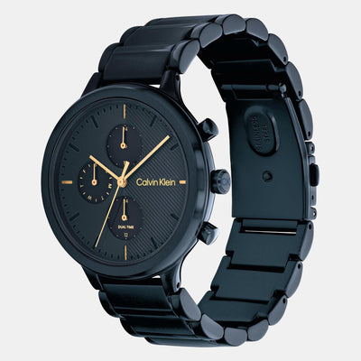 Energize Women Quartz Black Dial Chronograph Stainless Steel Watch 25200242
