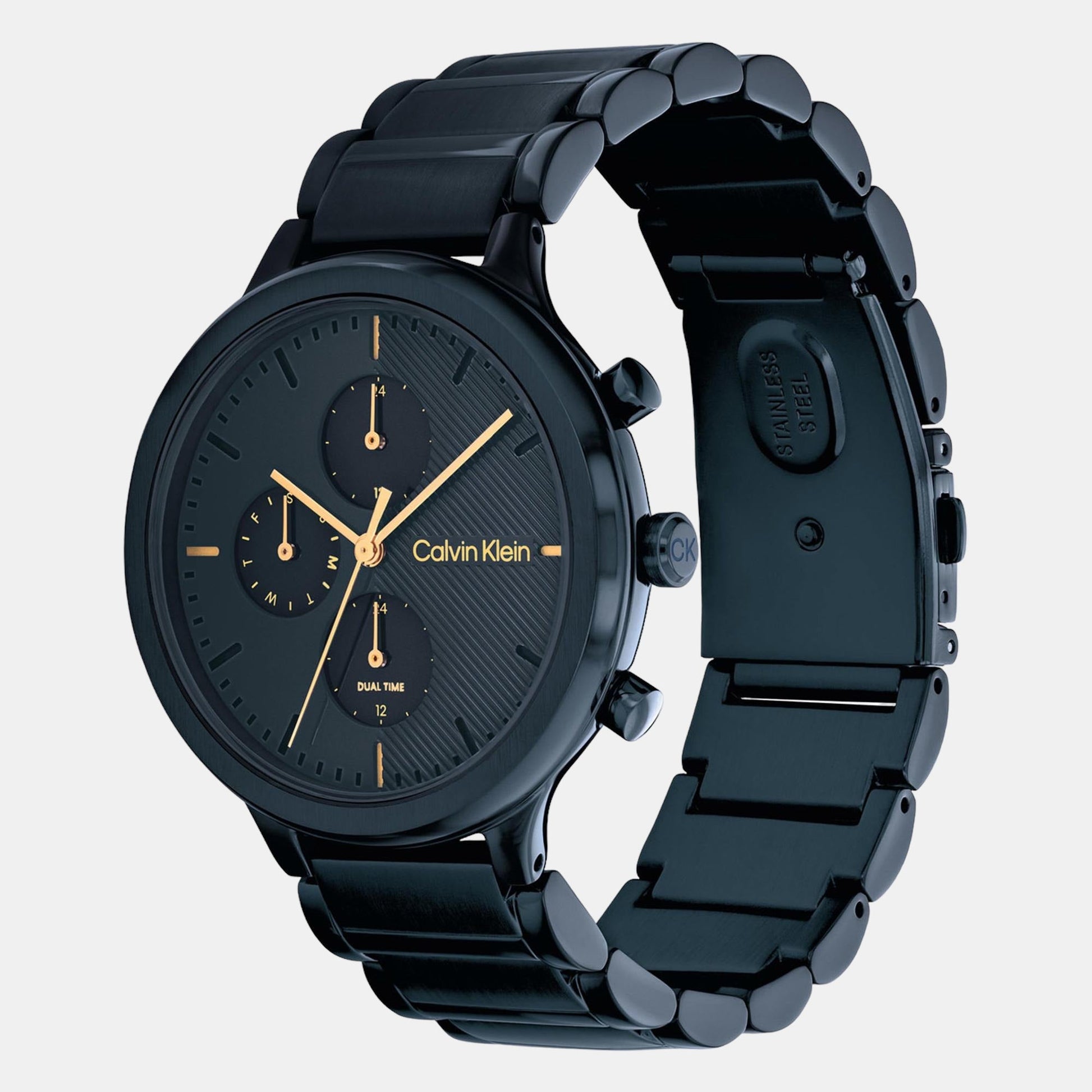 Energize Women Quartz Black Dial Chronograph Stainless Steel Watch 25200242