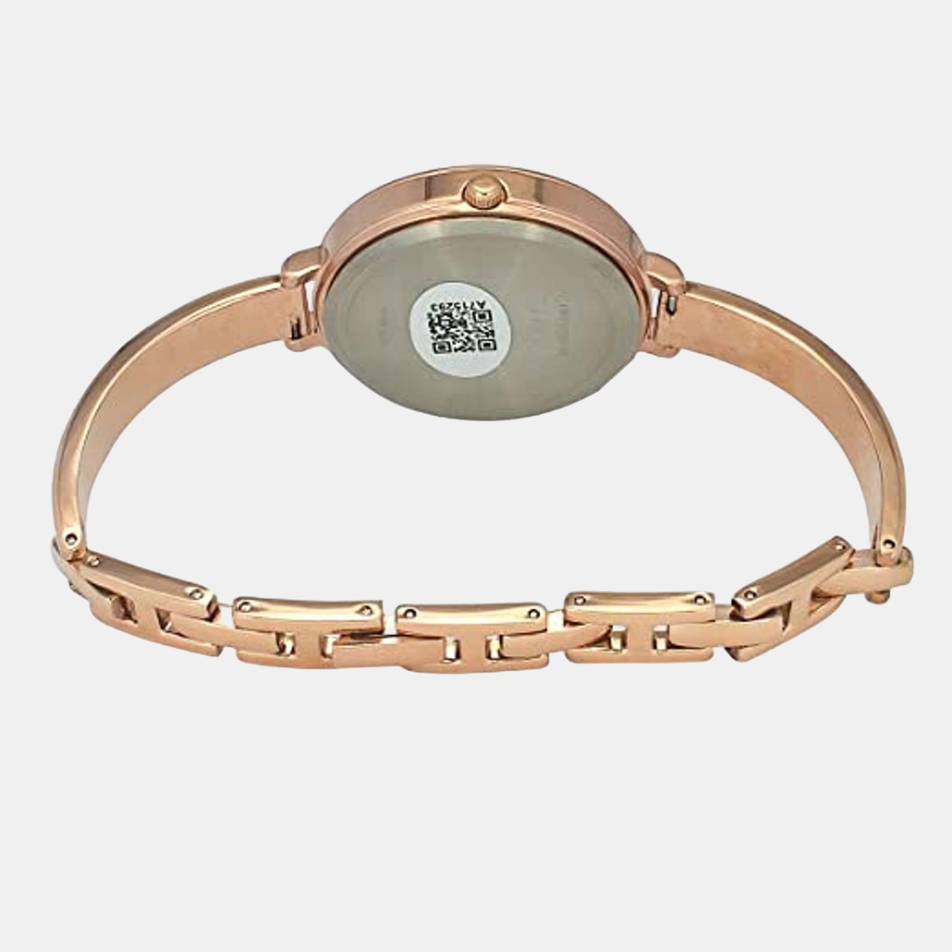 Fashion Women Quartz Rose Gold Dial Analog Brass Watch TWEL12821