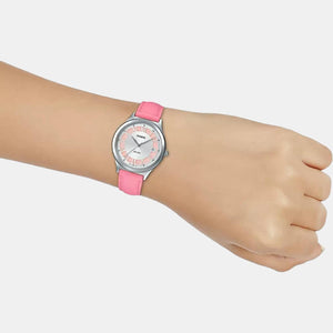 Enticer Women Quartz Silver Dial Analog Leather Watch A1592