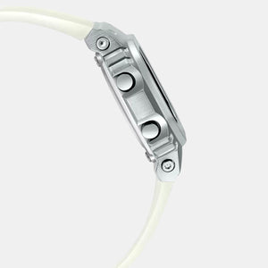 G-Shock Women Quartz White Dial Digital Resin Watch G1104