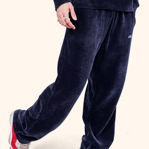 CERISE BREEZY CORD PANTS - NAVY BLUE