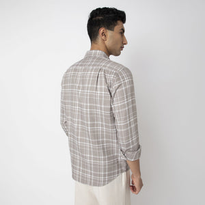 Waffle Dobby Checkered Shirt