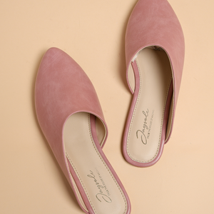 Cradle Pink Leather Mules