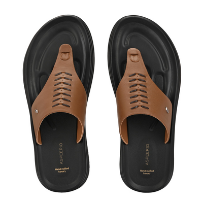 Comet Leather Slippers by Aspeerio