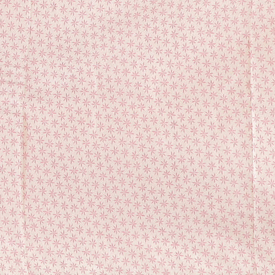 Pink semi-banaras tussar saree with contrast striped border & egypt theme pallu