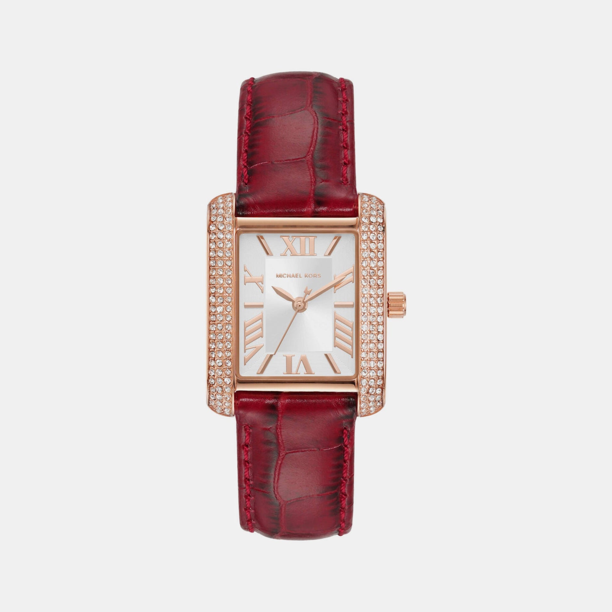 Emery Women Quartz White Dial Analog Leather Watch MK4689