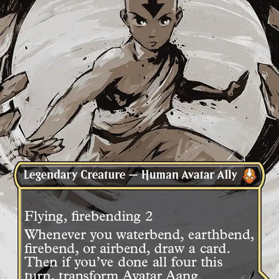 Avatar Aang // Aang, Master of Elements [308] [Borderless] [Scene] [Avatar: The Last Airbender] [Non-Foil]
