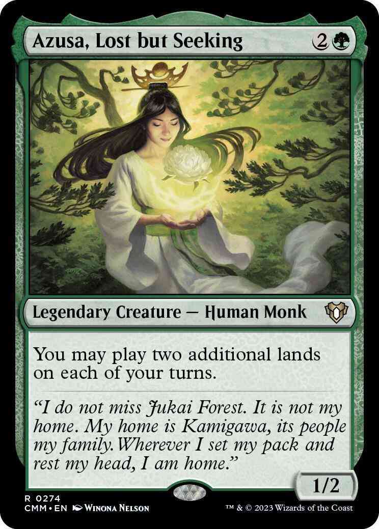 Azusa, Lost but Seeking [274] [Commander Masters] [Non-Foil]