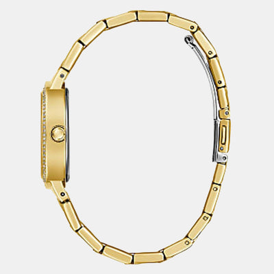 Guess Trend Women Quartz Gold Dial Analog Stainless Steel Watch GW0544L2