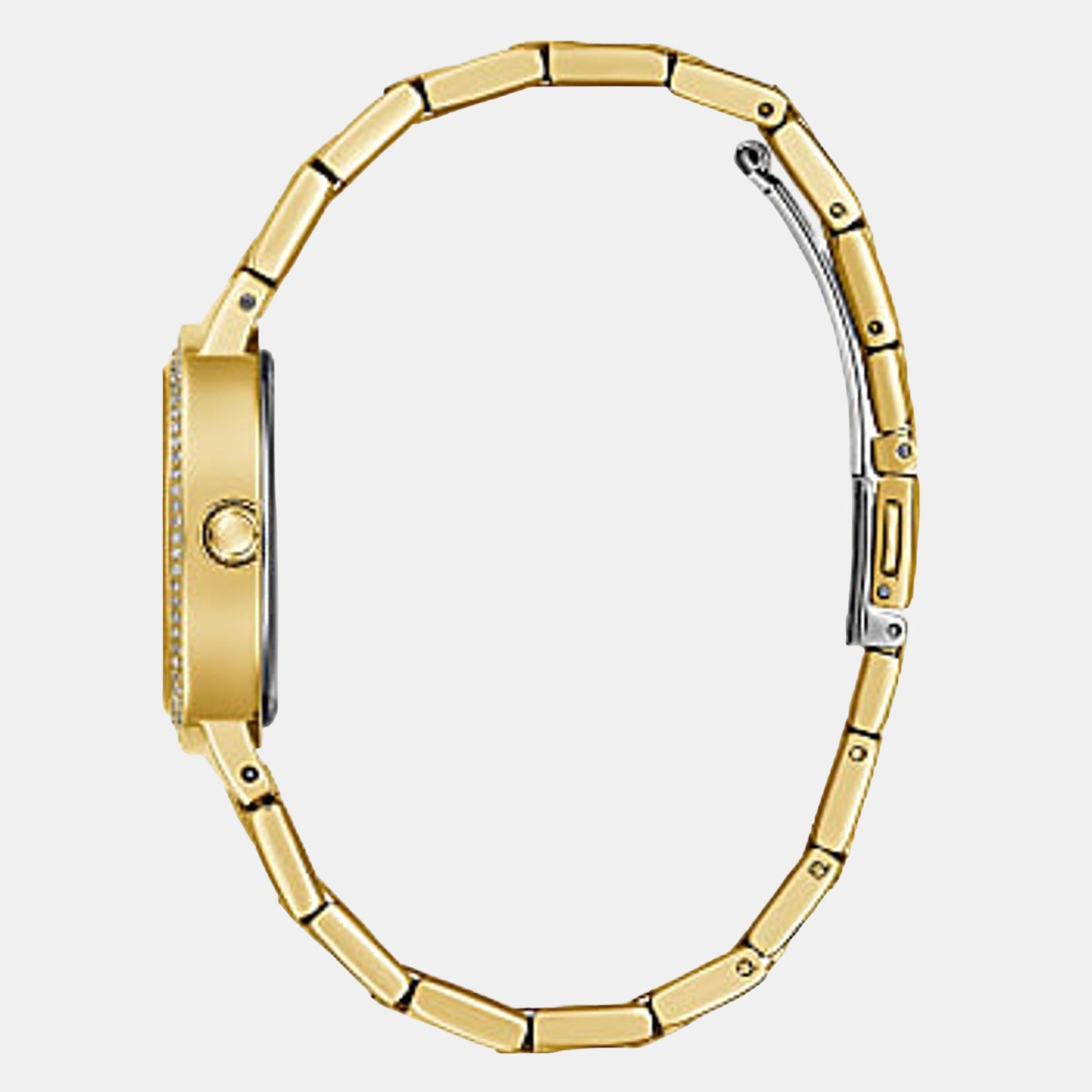 Guess Trend Women Quartz Gold Dial Analog Stainless Steel Watch GW0544L2