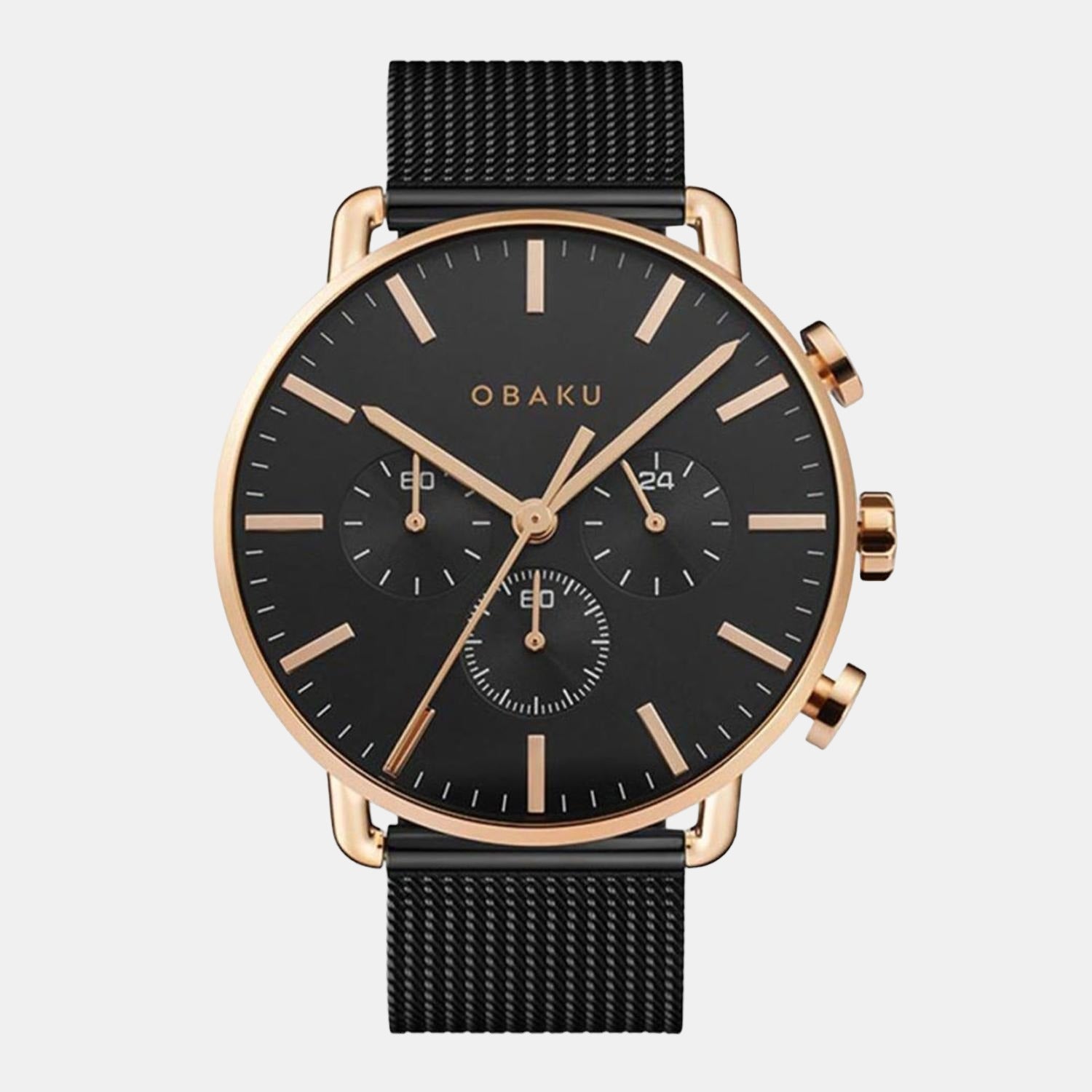 Havn-Night Men Quartz Black Dial Chronograph Stainless Steel Watch V232GCVBMB
