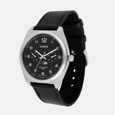 Enticer Men Quartz Black Dial Chronograph Stainless Steel Watch A2177