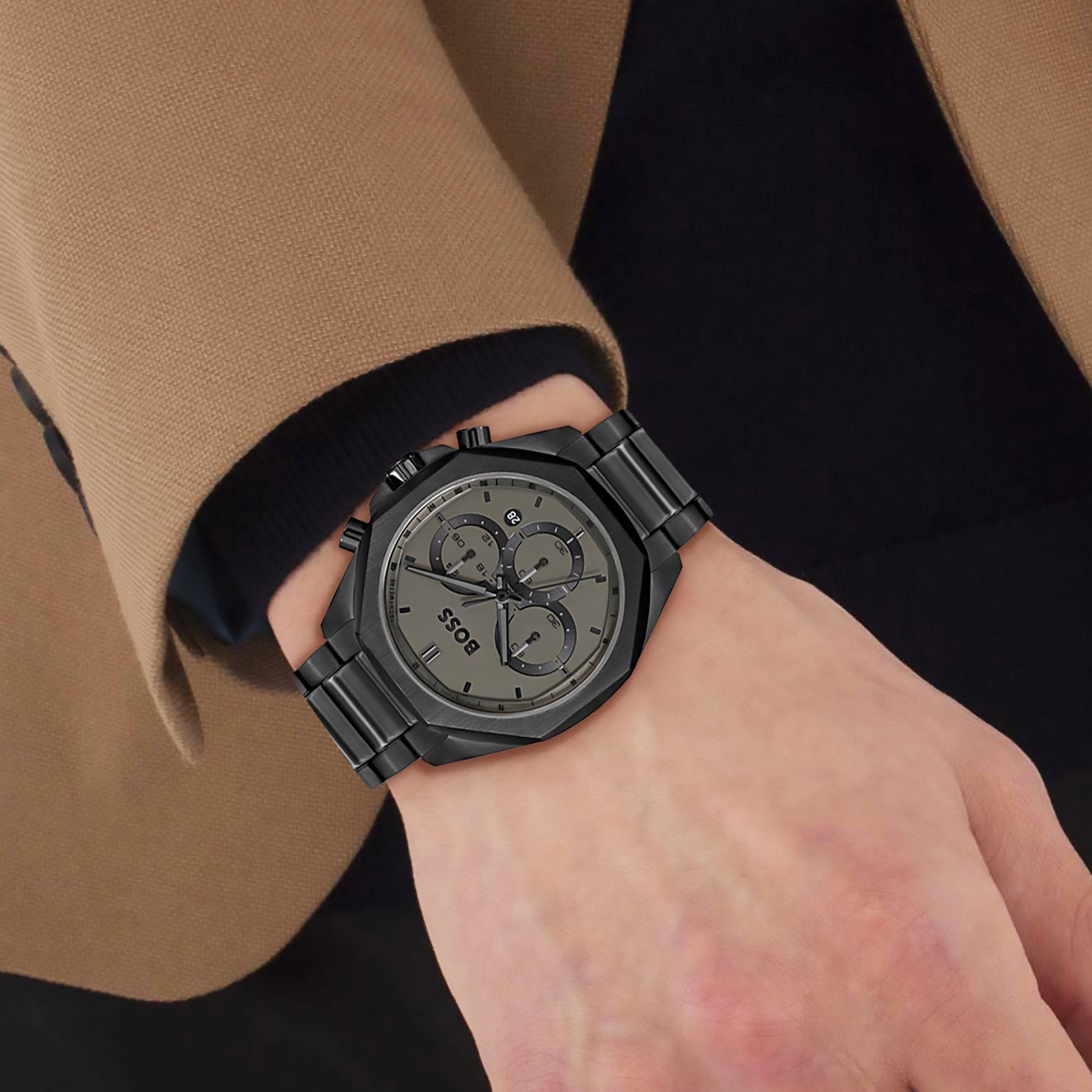 Cloud Men Quartz Grey Dial Chronograph Stainless Steel Watch 1514016