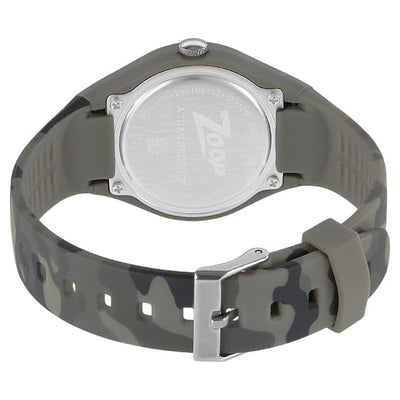 Zoop Camo Brown Dial Plastic Strap