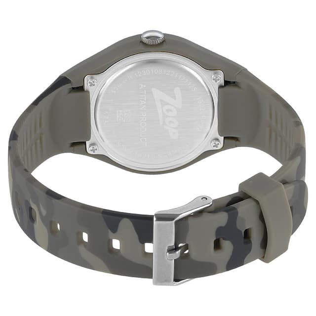 Zoop Camo Brown Dial Plastic Strap