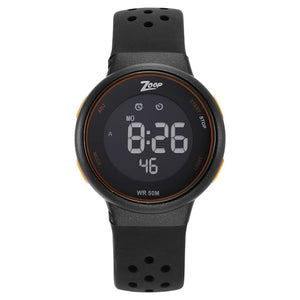Zoop Digital Black Dial Silicone Strap