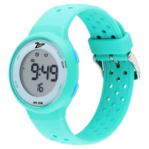 Zoop Digital Green Dial Silicone Strap