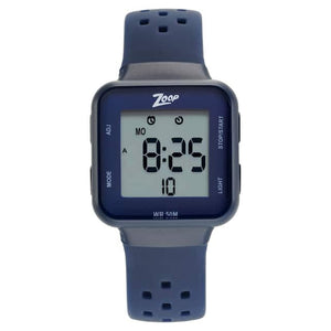 Zoop Digital Grey Dial Silicone Strap