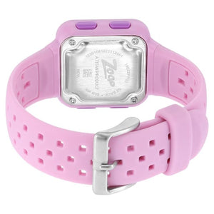 Zoop Digital Pink Dial Silicone Strap