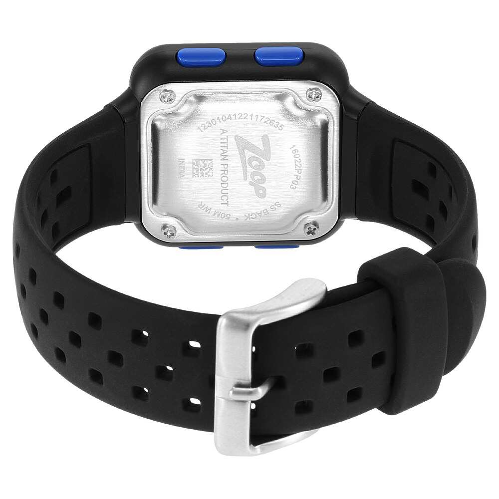 Zoop Digital Black Dial Silicone Strap