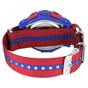 Zoop Digital Jersey Blue Bezel Nylon Strap