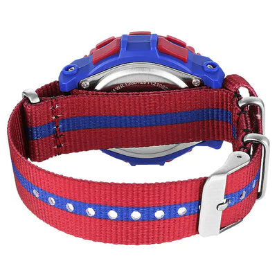 Zoop Digital Jersey Blue Bezel Nylon Strap