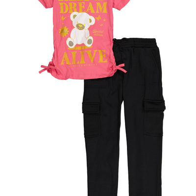 Girls Keep The Dream Tee and Cargo Sweatpants