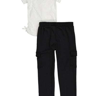 Girls Self Love Club Tee and Cargo Sweatpants