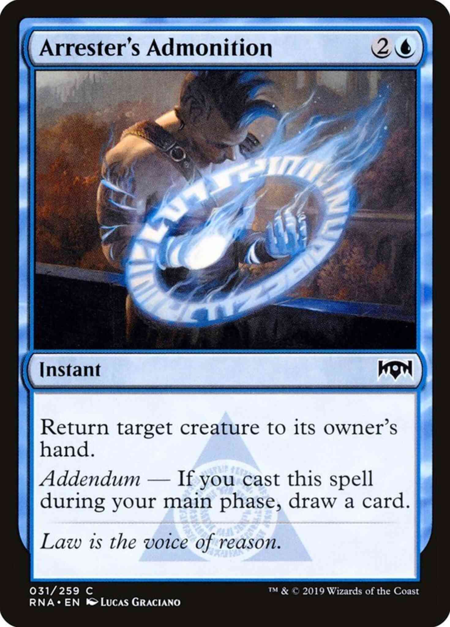 Arrester's Admonition [31] [Ravnica Allegiance] [Non-Foil]