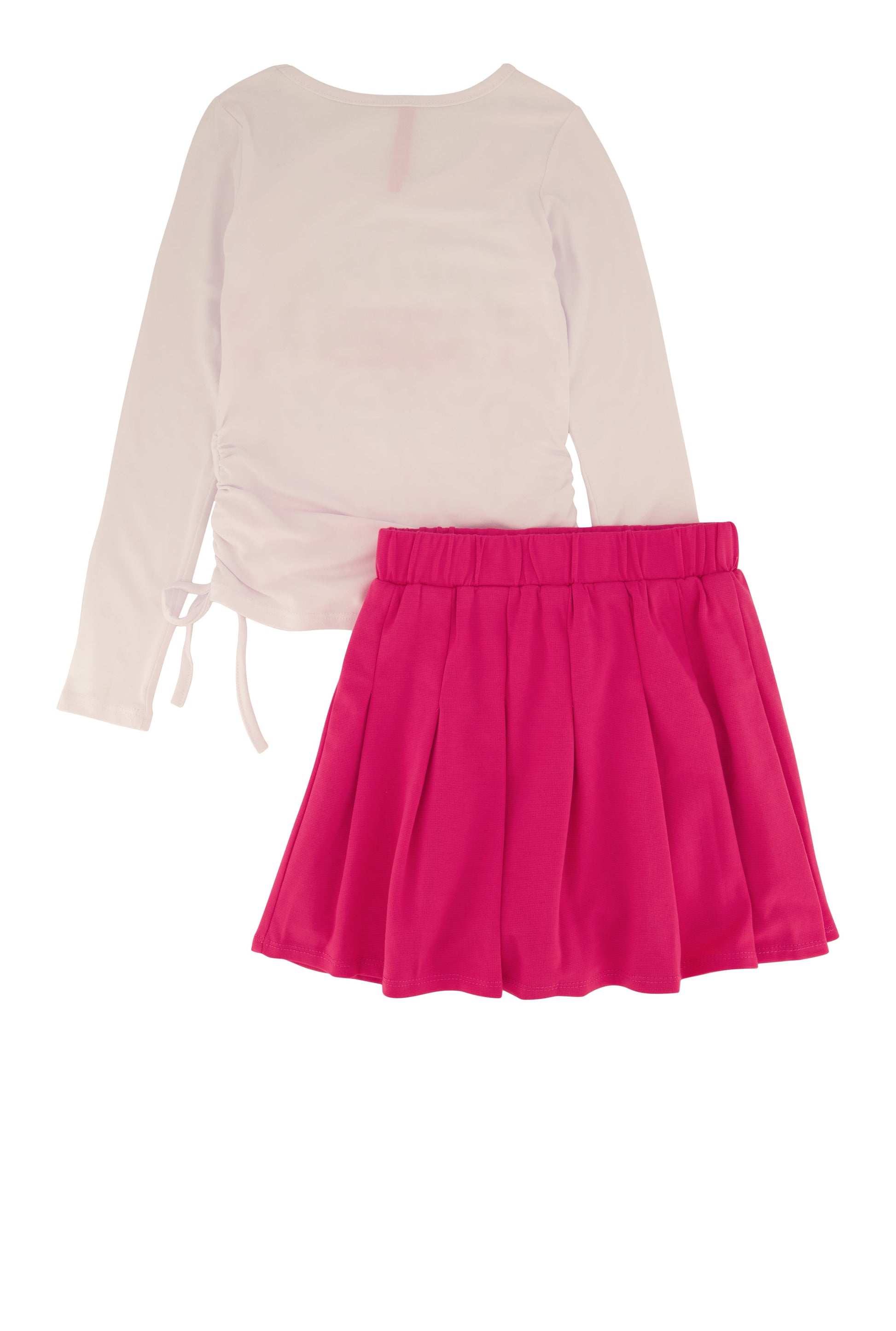 Little Girls Believe In Your Dreams Top and Pleated Skirt