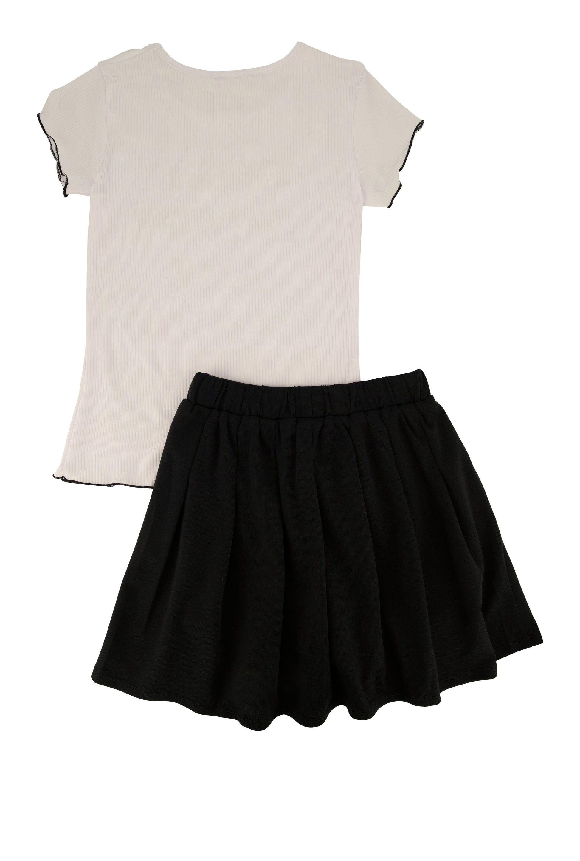 Girls Good Things Are Coming Tee and Pleated Skirt