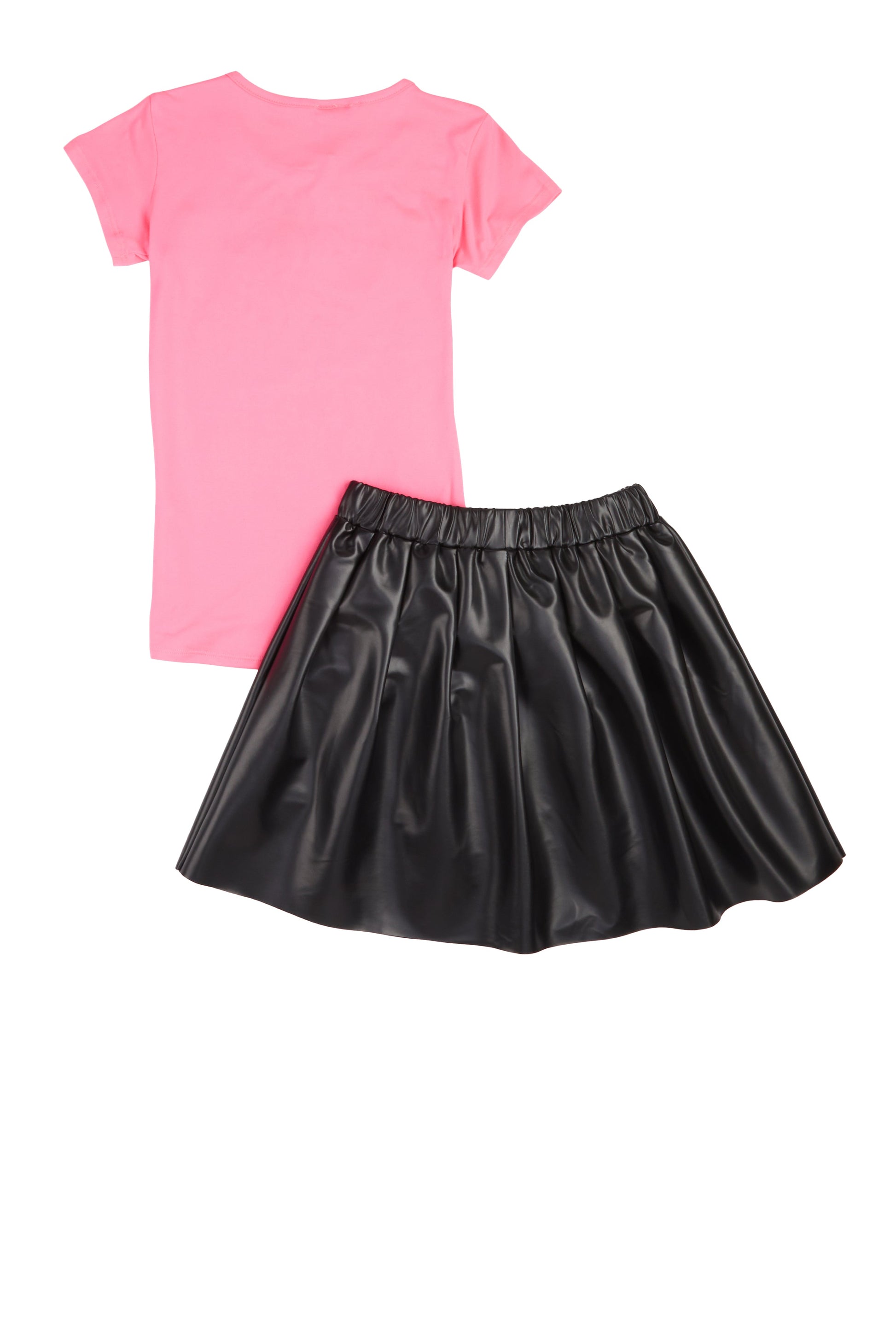 Girls Faith Requires Trust Top and Pleated Skirt
