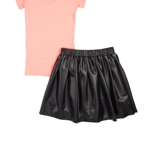 Girls If You Can Dream It You Can Do It Tee and Pleated Skirt