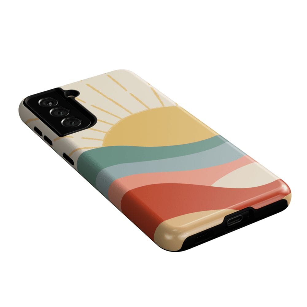 Here Comes the Sun | Colorblock Sunset Samsung Case