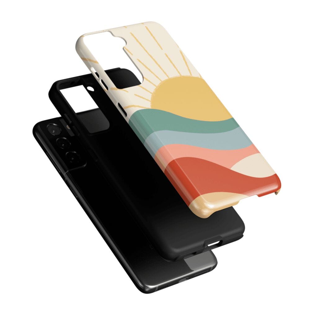 Here Comes the Sun | Colorblock Sunset Samsung Case