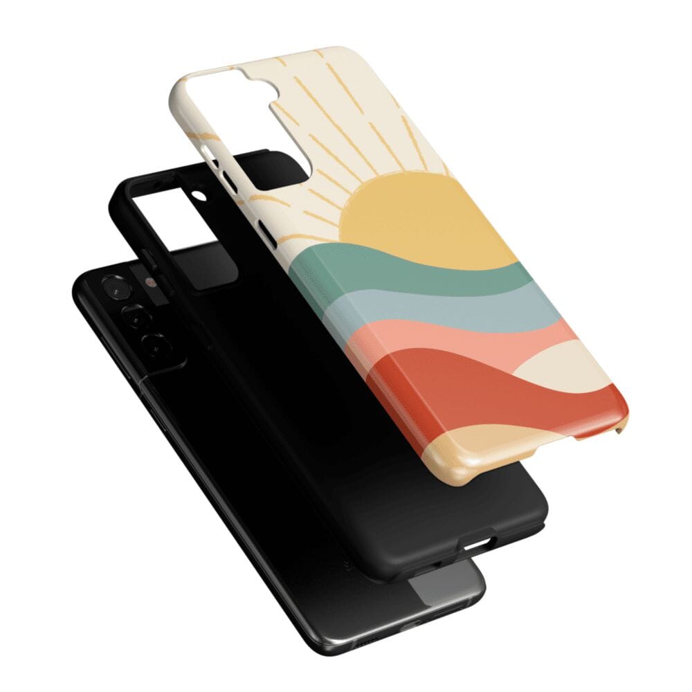 Here Comes the Sun | Colorblock Sunset Samsung Case