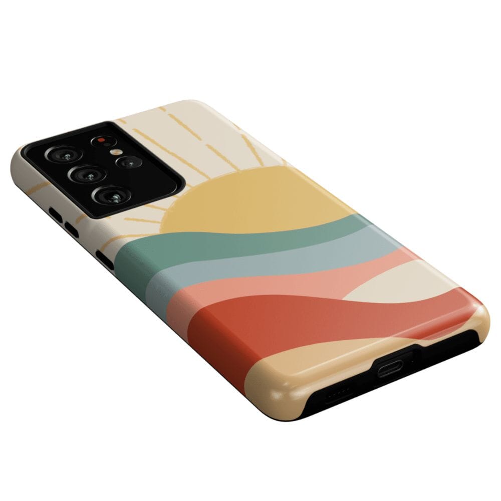 Here Comes the Sun | Colorblock Sunset Samsung Case