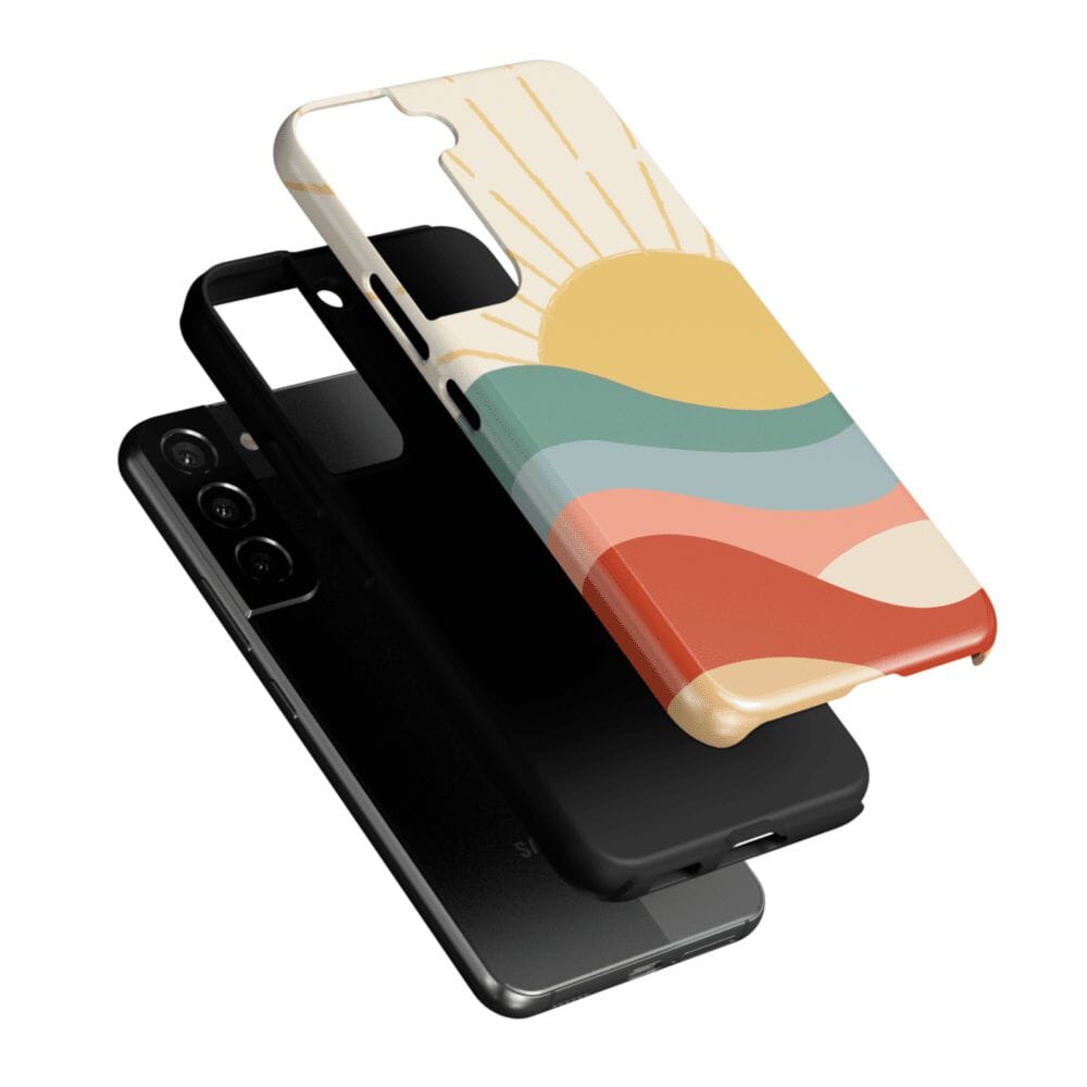 Here Comes the Sun | Colorblock Sunset Samsung Case