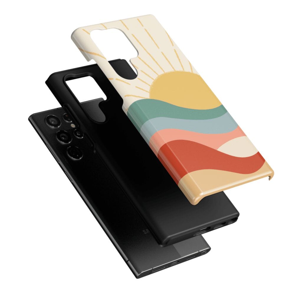 Here Comes the Sun | Colorblock Sunset Samsung Case